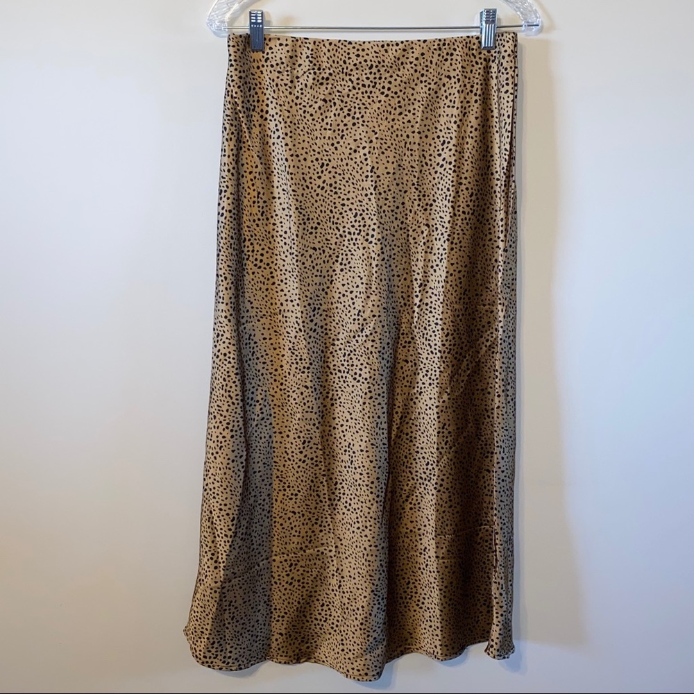 NWT Cheetah Print Midi Skirt